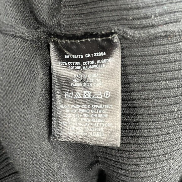 Anthropologie Moth Black V Neck Sweater Top Short sleeve Dolman XS EUC - Picture 8 of 9